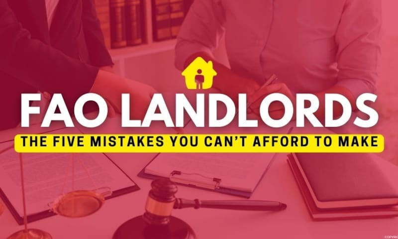 Five Common Mistakes Landlords make